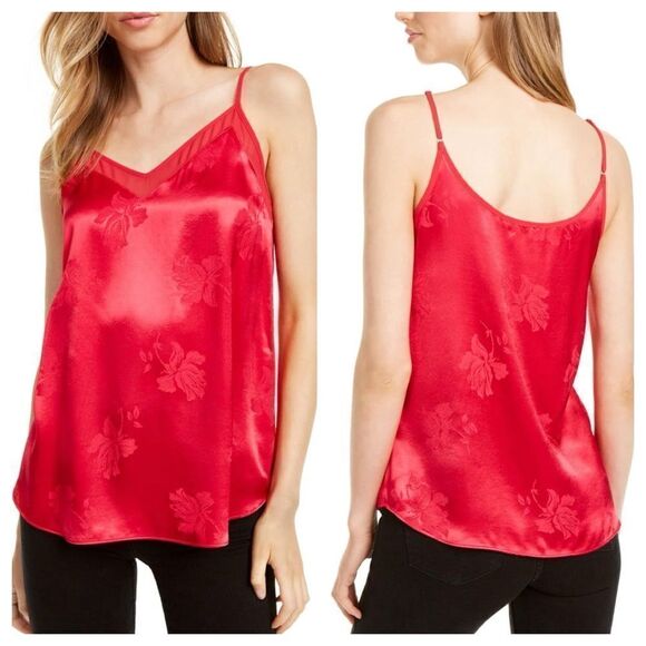 1.STATE Womens Jacquard V-Neck Cami - Picture 1 of 6